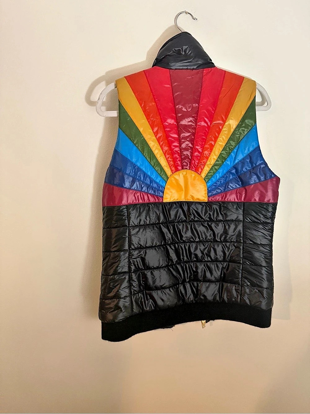 Aviator Nation Sunburst Vest - Glossy Black - Size M
